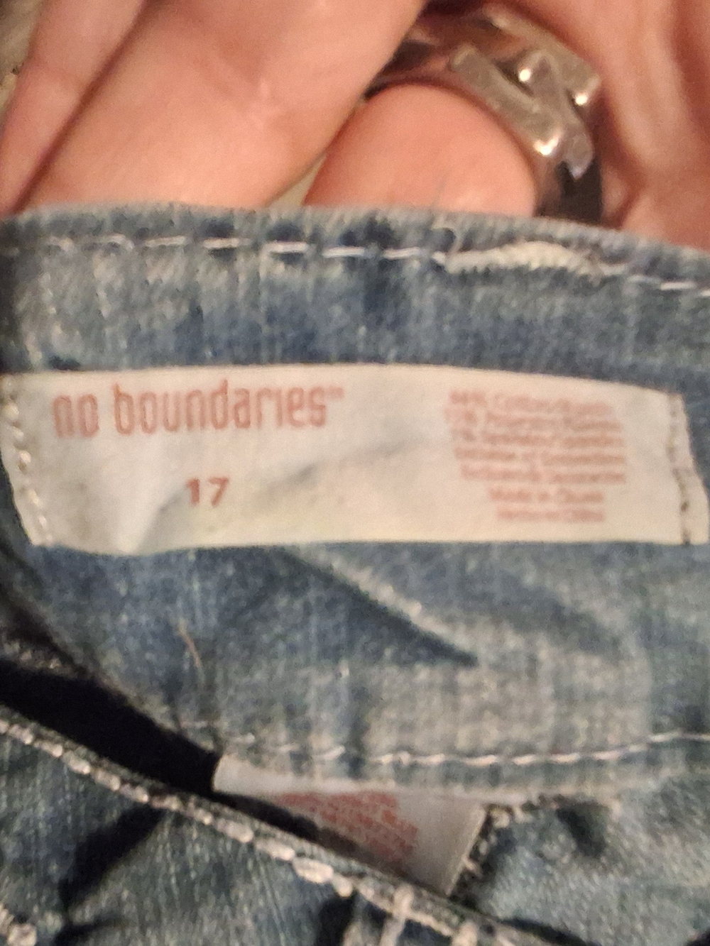 No Boundaries Light Blue Cropped Ankle Jeans